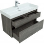 Комплект мебели для ванной Aquanet Nova Lite 100 дуб рошелье (2 ящика)