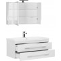 Комплект мебели для ванной Aquanet Нота NEW 100 белый (камерино)