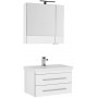 Комплект мебели для ванной Aquanet Сиена 70 белый (подвесной 2 ящика)