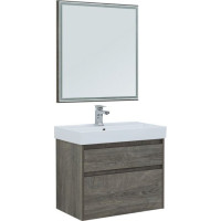 Комплект мебели для ванной Aquanet Nova Lite 75 дуб рошелье (2 ящика)