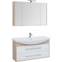 Комплект мебели для ванной Aquanet Остин 120 дуб сонома/белый