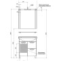 Тумба с раковиной Aquanet Асти 75 бк белый