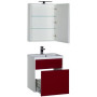 Комплект мебели для ванной Aquanet Латина 60 бордо (1 ящик)