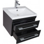 Комплект мебели для ванной Aquanet Нота 58 черный (камерино)