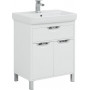 Комплект мебели для ванной Aquanet Гретта 70 New белый (1 ящик, 2 дверцы)