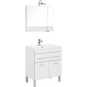 Комплект мебели для ванной Aquanet Верона NEW 75 белый (напольный 1 ящик 2 дверцы)