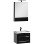 Комплект мебели для ванной Aquanet Нота 58 черный (камерино)