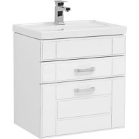 Тумба с раковиной Aquanet Рондо 60 белый антик (2 ящика)