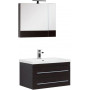 Комплект мебели для ванной Aquanet Нота NEW 75 венге (камерино)