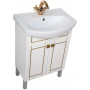 Комплект мебели для ванной Aquanet Честер 60 белый/золото