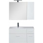Комплект мебели для ванной Aquanet Данте 85 L белый (камерино 1 навесной шкафчик)