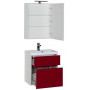 Комплект мебели для ванной Aquanet Латина 60 бордо (2 ящика)