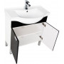 Комплект мебели для ванной Aquanet Адель 80 черный