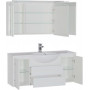 Комплект мебели для ванной Aquanet Лайн 120 белый