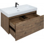 Комплект мебели для ванной Aquanet Nova Lite 100 дуб рустикальный (1 ящик)