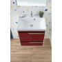 Комплект мебели для ванной Aquanet Тиволи 60 бордо