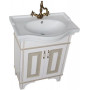 Комплект мебели для ванной Aquanet Валенса 70 белый краколет/золото
