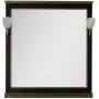 Зеркало Aquanet Валенса 90 черный краколет/золото