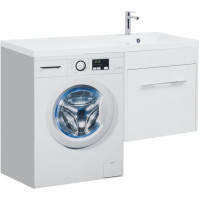 Тумба с раковиной Aquanet Августа 120 R белый