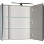 Зеркало-шкаф Aquanet Эвора 100 серый антрацит