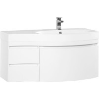 Тумба с раковиной Aquanet Опера 115 R белый (3 ящика)