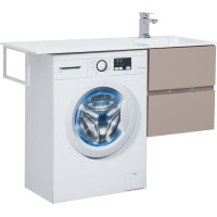 Тумба с раковиной Aquanet Алвита 120 R капучино