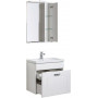 Комплект мебели для ванной Aquanet Рондо 60 белый (1 ящик)