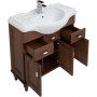 Комплект мебели для ванной Aquanet Амелия S 85 орех