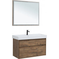 Комплект мебели для ванной Aquanet Nova Lite 100 дуб рустикальный (2 ящика)