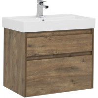 Тумба с раковиной Aquanet Nova Lite 75 дуб рустикальный (2 ящика)