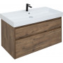 Комплект мебели для ванной Aquanet Nova Lite 100 дуб рустикальный (2 ящика)