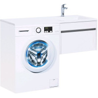 Тумба с раковиной Aquanet Токио 120 R белый (подвесная, 1 ящик)