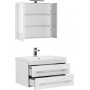 Комплект мебели для ванной Aquanet Верона NEW 75 белый (подвесной 2 ящика)
