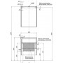 Комплект мебели для ванной Aquanet Латина 60 черный (1 ящик)