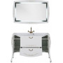 Комплект мебели для ванной Aquanet Виктория 120 белый/золото