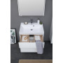 Комплект мебели для ванной Aquanet Гласс 70 белый