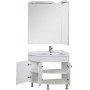 Комплект мебели для ванной Aquanet Корнер 89 R белый (закрытый)