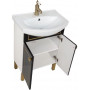 Комплект мебели для ванной Aquanet Честер 60 черный/золото