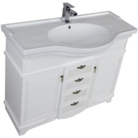 Тумба с раковиной Aquanet Луис 100 белый