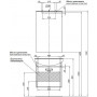 Комплект мебели для ванной Aquanet Грейс 65 дуб кантербери/белый (1 ящик)