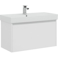 Тумба с раковиной Aquanet Nova Lite 90 белый (1 ящик)