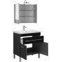 Комплект мебели для ванной Aquanet Верона NEW 75 черный (напольный 1 ящик 2 дверцы)