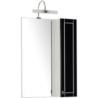 Зеркало-шкаф Aquanet Честер 60 черный/серебро