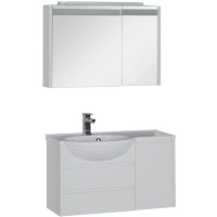 Комплект мебели для ванной Aquanet Лайн 90 L белый