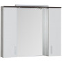 Зеркало-шкаф с подсветкой Aquanet Тиана 100 венге