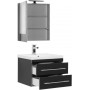 Комплект мебели для ванной Aquanet Верона NEW 58 черный (подвесной 2 ящика)