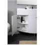 Комплект мебели для ванной Aquanet Корнер 89 R белый (закрытый)