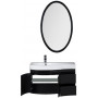 Комплект мебели для ванной Aquanet Сопрано 95 L черный (2 дверцы 2 ящика)