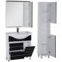 Комплект мебели для ванной Aquanet Доминика 80 бк черный