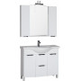 Комплект мебели для ванной Aquanet Асти 105 б/к белый